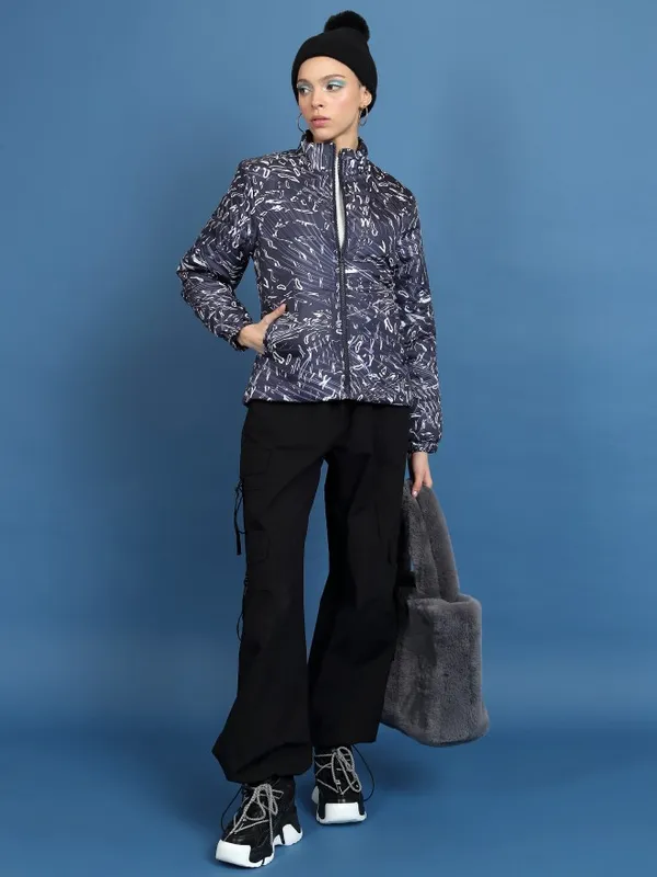  Tokyo Talkies Women Black Puffer Jacket Jackets