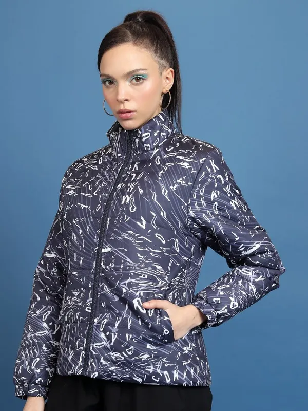  Tokyo Talkies Women Black Puffer Jacket Jackets