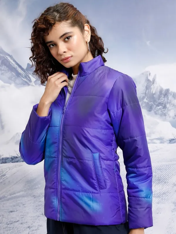  Tokyo Talkies Women Blue Puffer Jacket Jackets