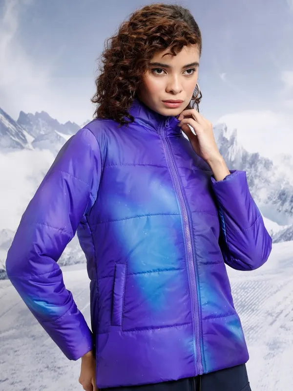  Tokyo Talkies Women Blue Puffer Jacket Jackets