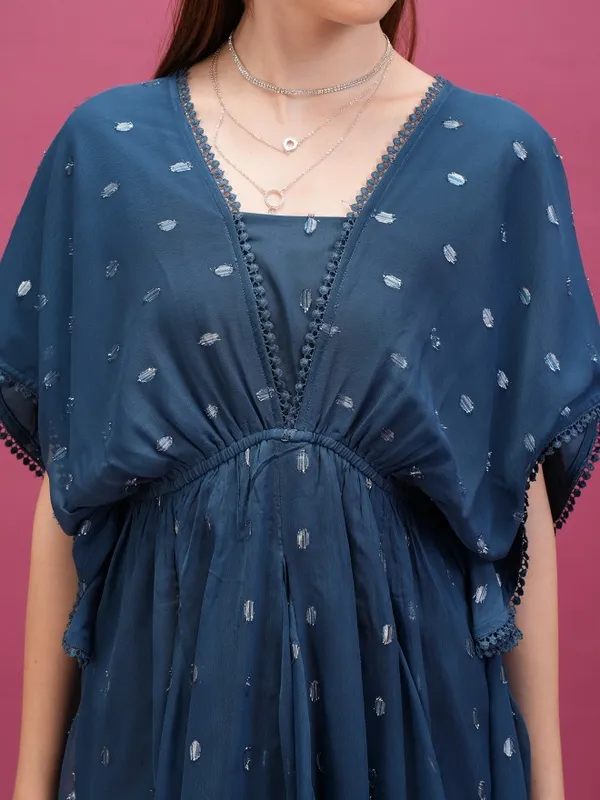 Self Design A-Line Dress