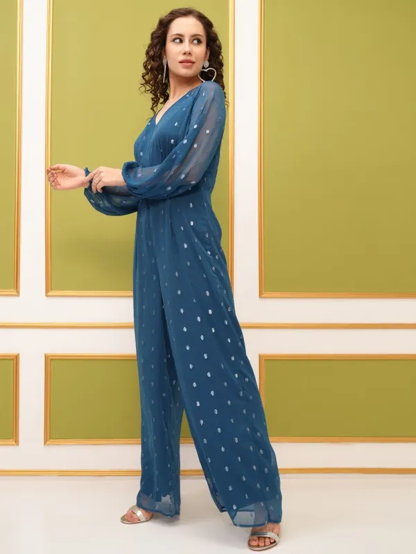 Self Design Regular Fit Jumpsuit