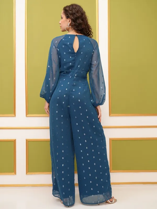 Self Design Regular Fit Jumpsuit