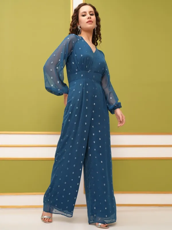 Self Design Regular Fit Jumpsuit
