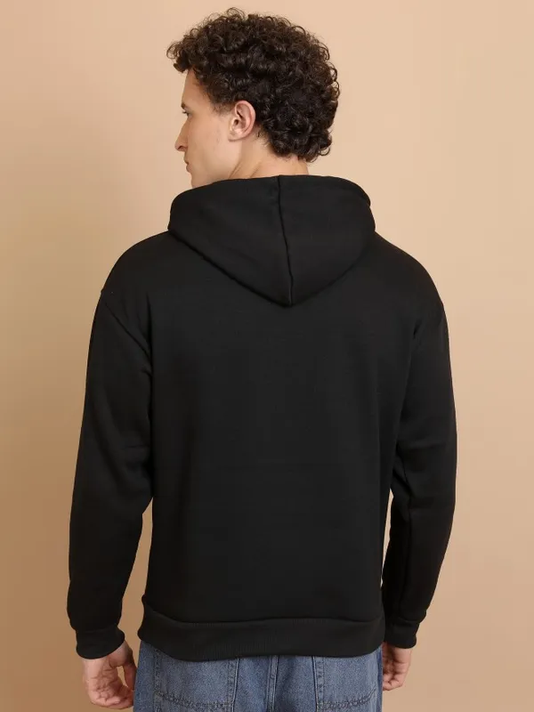  Highlander Men Black Hood Pullover Sweatshirts