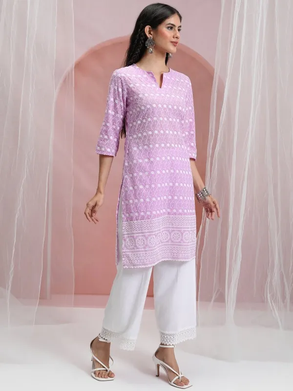 Embroidered Straight Kurta