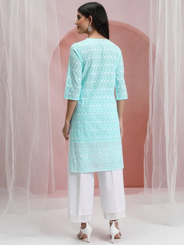 Embroidered Straight Kurta