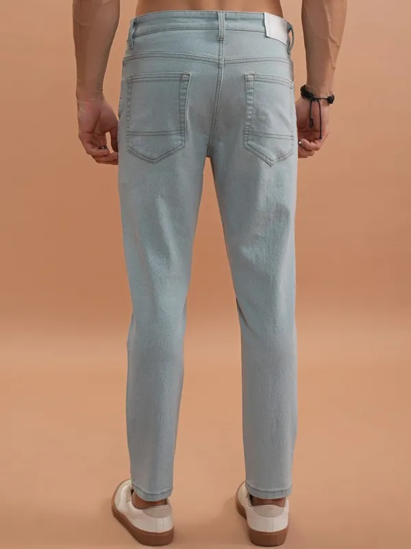  Highlander Men Blue Tapered Fit Clean Look Jeans