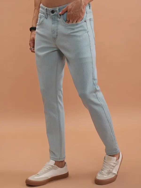  Highlander Men Blue Tapered Fit Clean Look Jeans