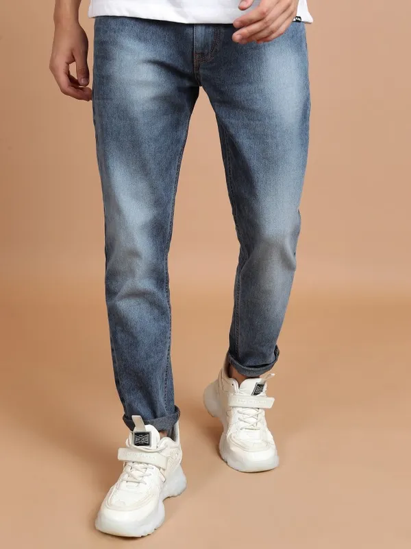  Highlander Men Blue Slim Fit Clean Look Jeans