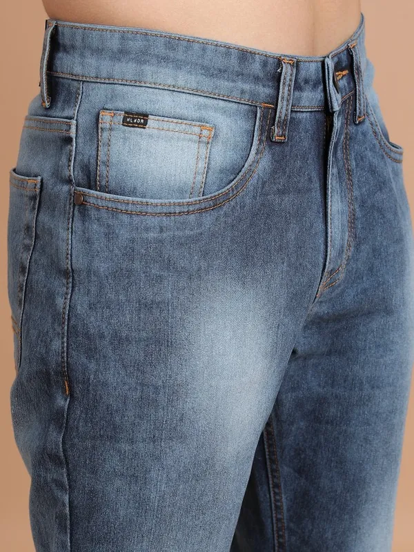  Highlander Men Blue Slim Fit Clean Look Jeans