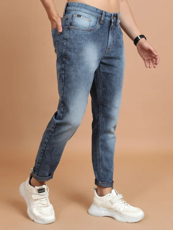  Highlander Men Blue Slim Fit Clean Look Jeans
