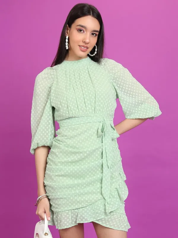 Self Design Wrap Dress