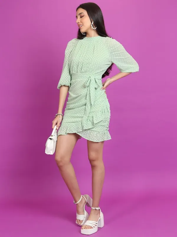 Self Design Wrap Dress