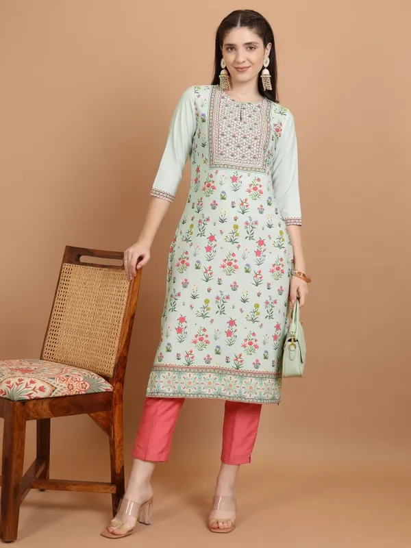 Printed Straight Kurta
