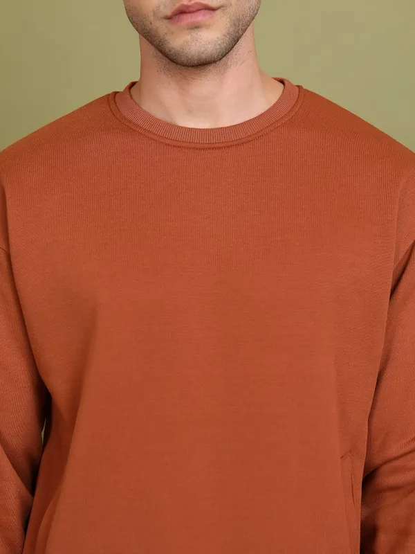 Men Solid Sweatshirt