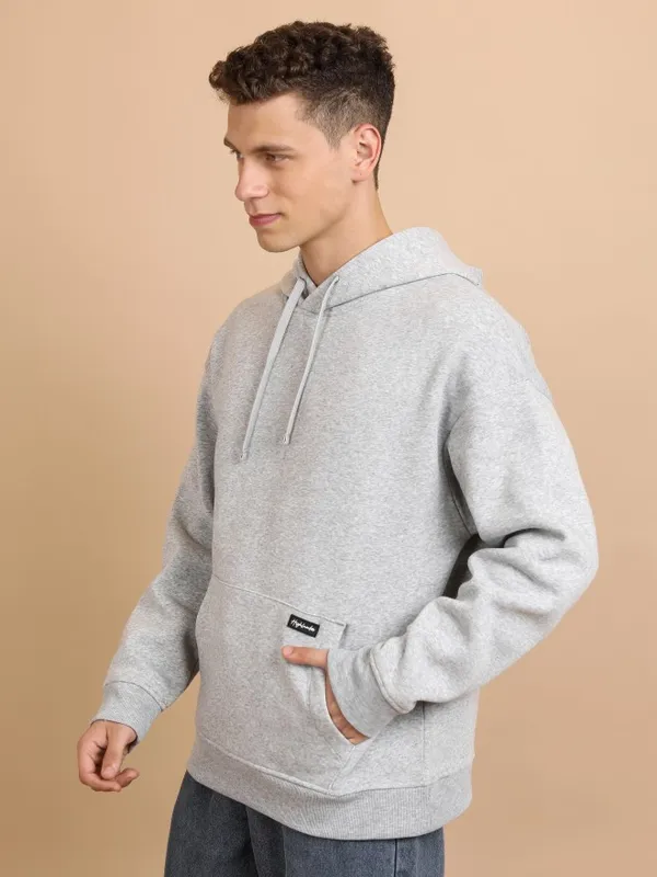 Highlander Men Grey Hood Pullover Sweatshirts