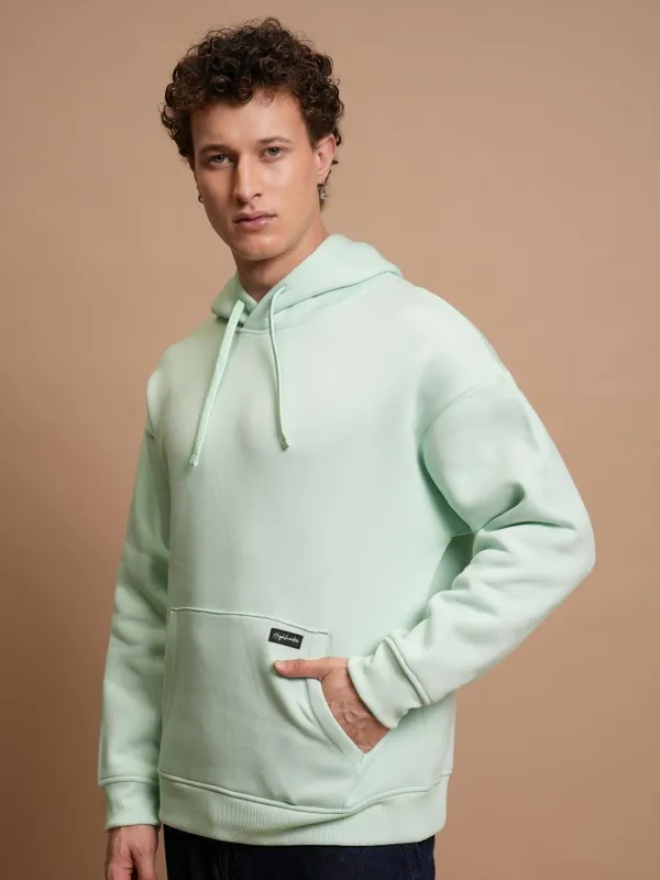  Highlander Men Green Hood Pullover Sweatshirts