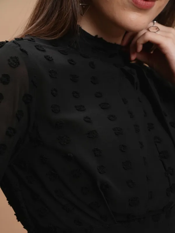 Self Design Peplum Top