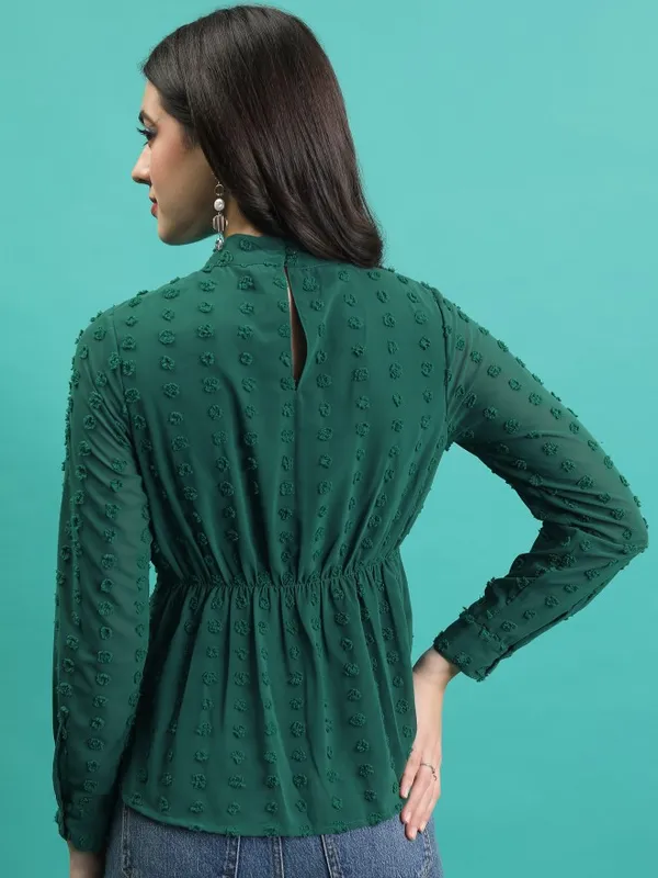 Self Design Blouson Top