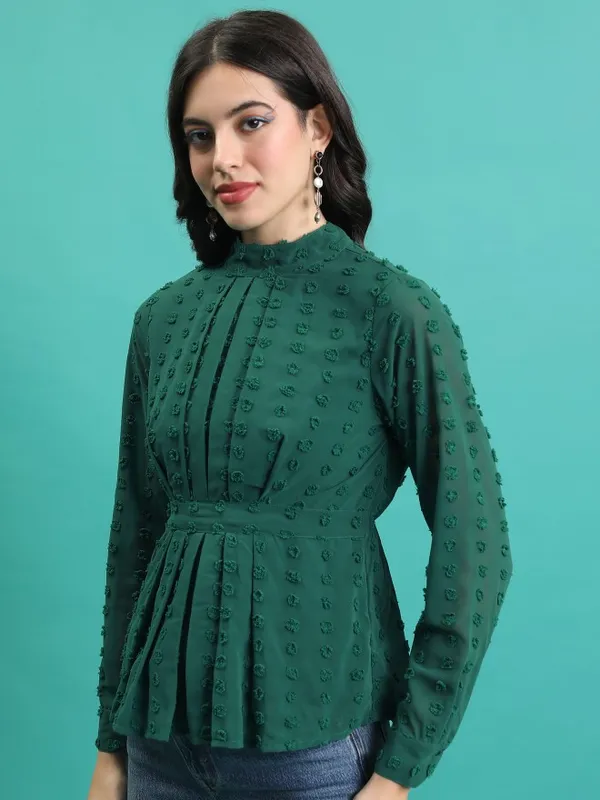 Self Design Blouson Top