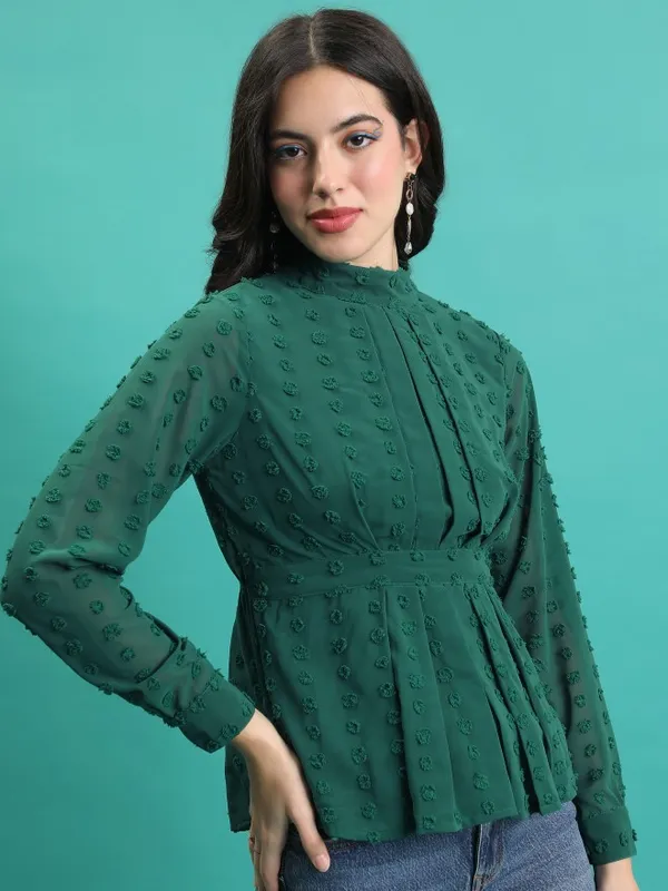 Self Design Blouson Top