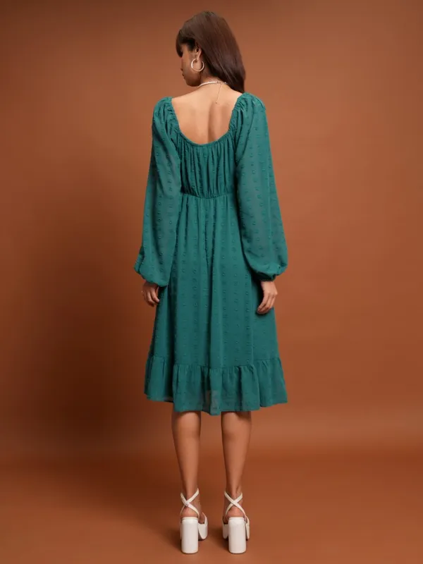 Self Design A-Line Dress