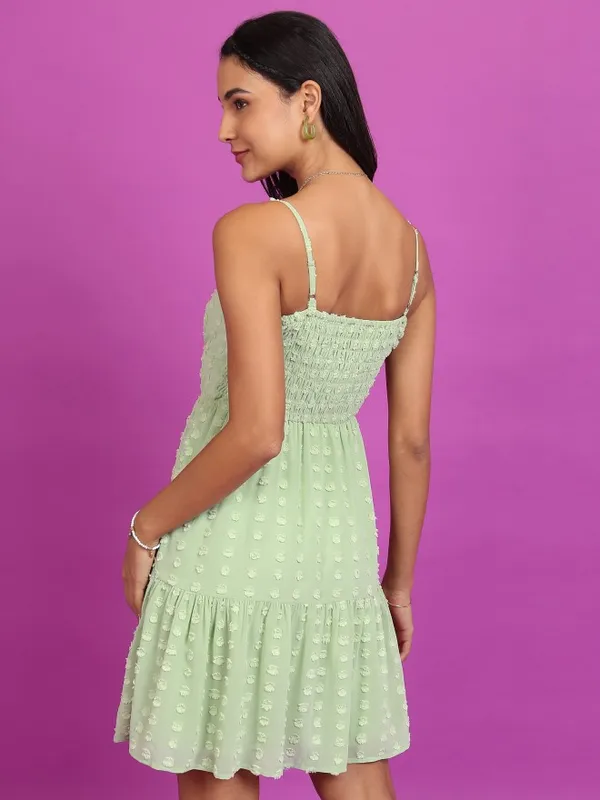 Self Design A-Line Dress