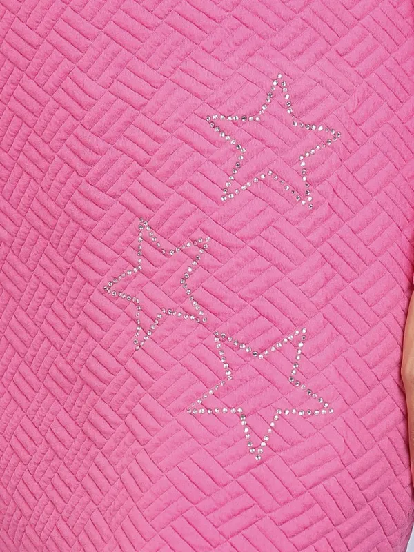  Tokyo Talkies Women Pink Self Design Dresses