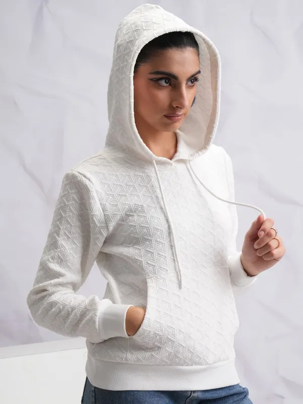 Women Self Design Sweater