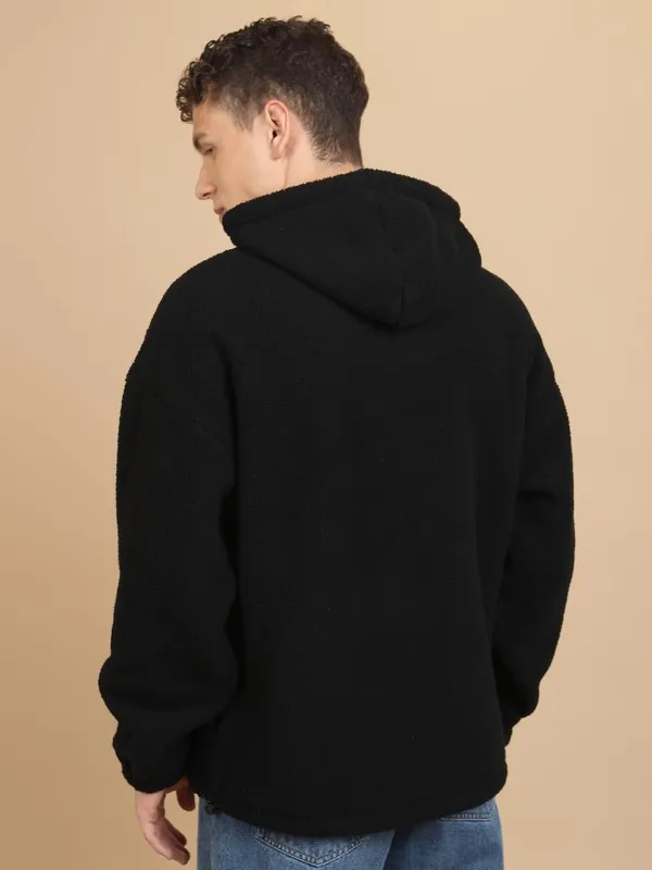  Highlander Men Black Hood Pullover Sweatshirts