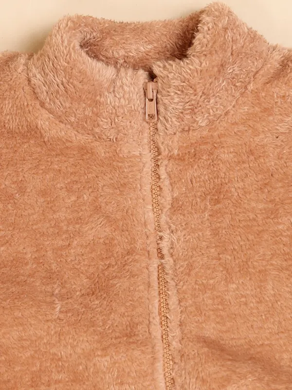  Tokyo Talkies Women Brown Open Front Jacket Jackets
