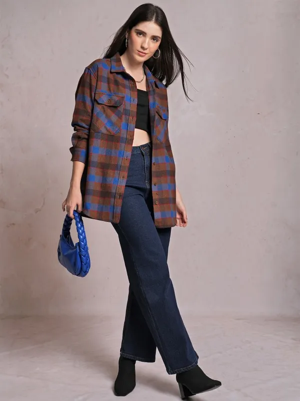 Women Checked Casual Shirt