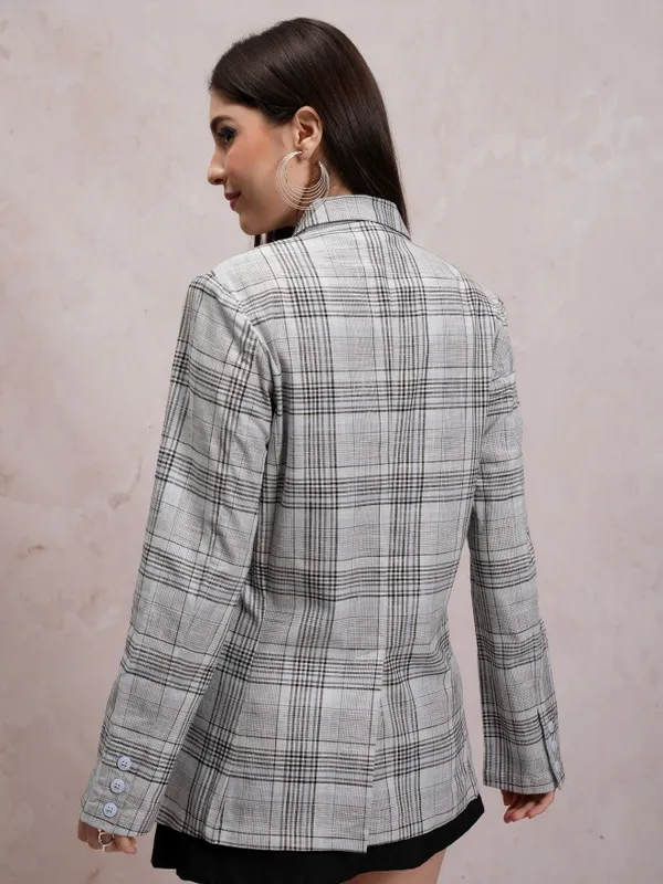 Checked Regular Fit Blazer