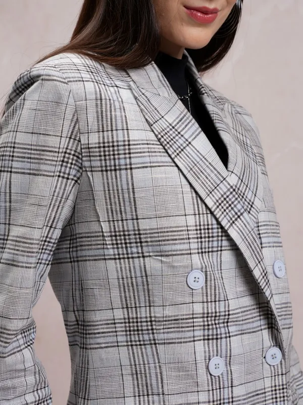 Checked Regular Fit Blazer