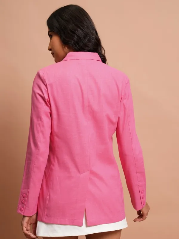  Tokyo Talkies Women Pink Blazers