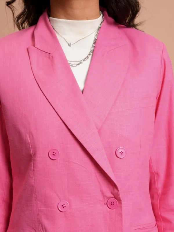  Tokyo Talkies Women Pink Blazers