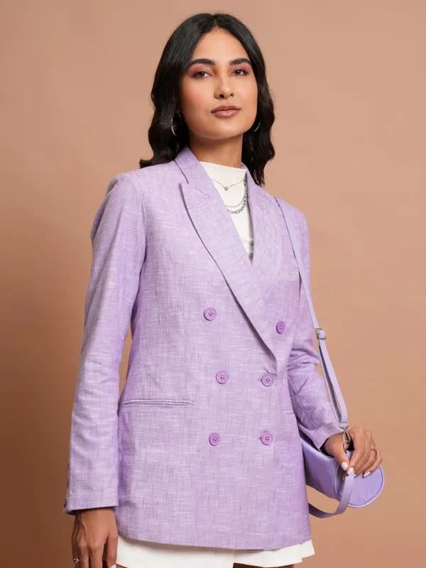  Tokyo Talkies Women Lavender Blazers