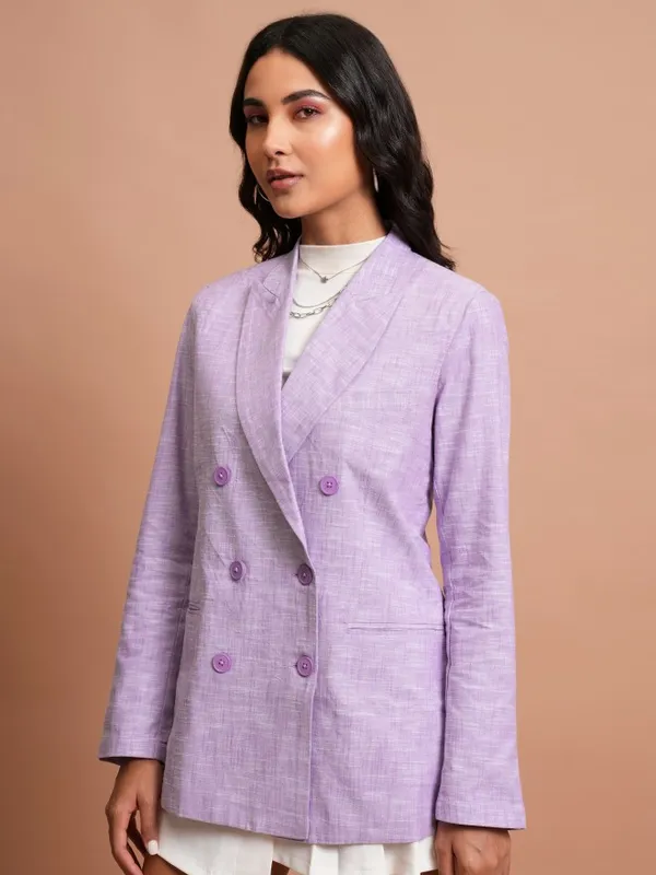  Tokyo Talkies Women Lavender Blazers