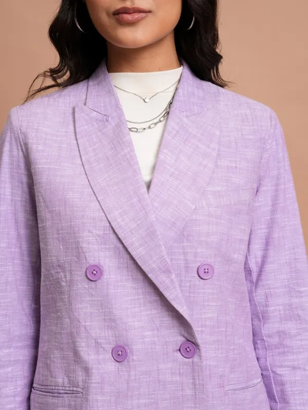  Tokyo Talkies Women Lavender Blazers