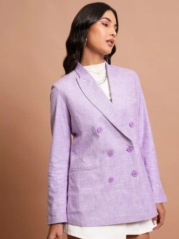  Tokyo Talkies Women Lavender Blazers