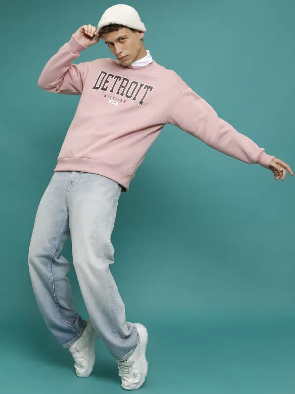  Highlander Men Pink Printed Sweatshirts