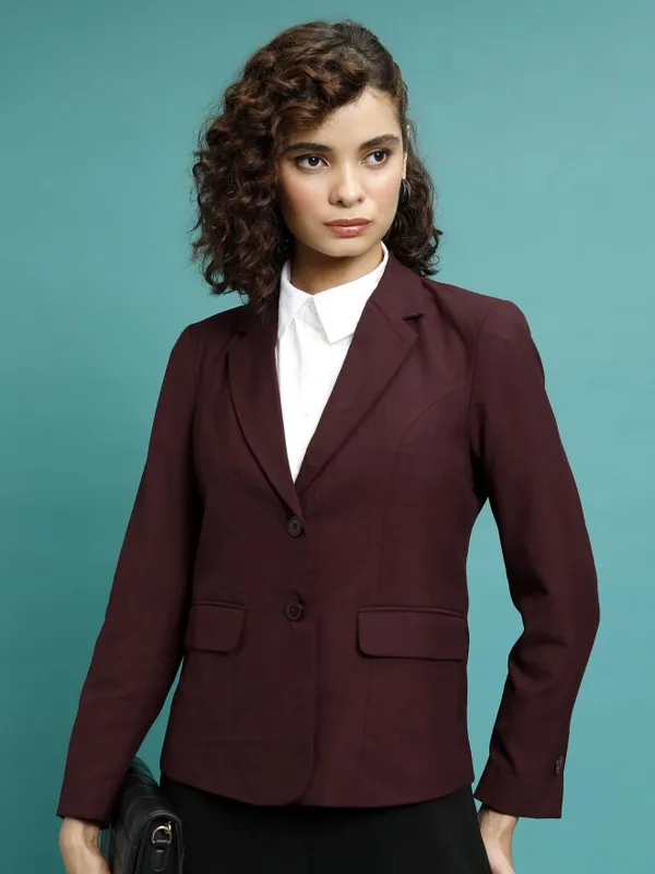 Solid Regular Fit Blazer