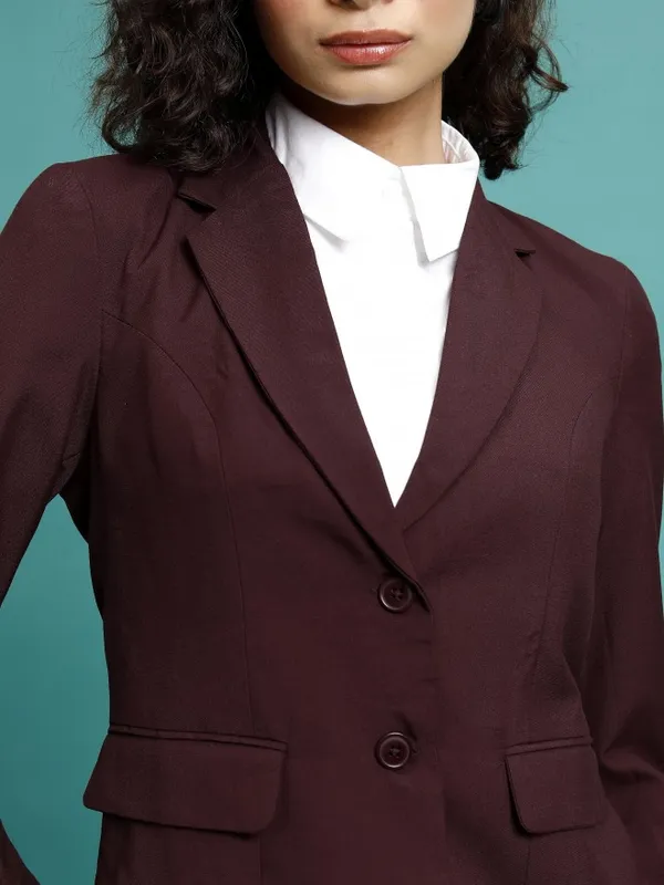 Solid Regular Fit Blazer