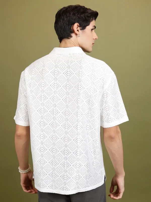 Men Oversized Fit Casual Shirt