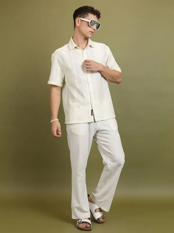 Men Oversized Fit Casual Shirt