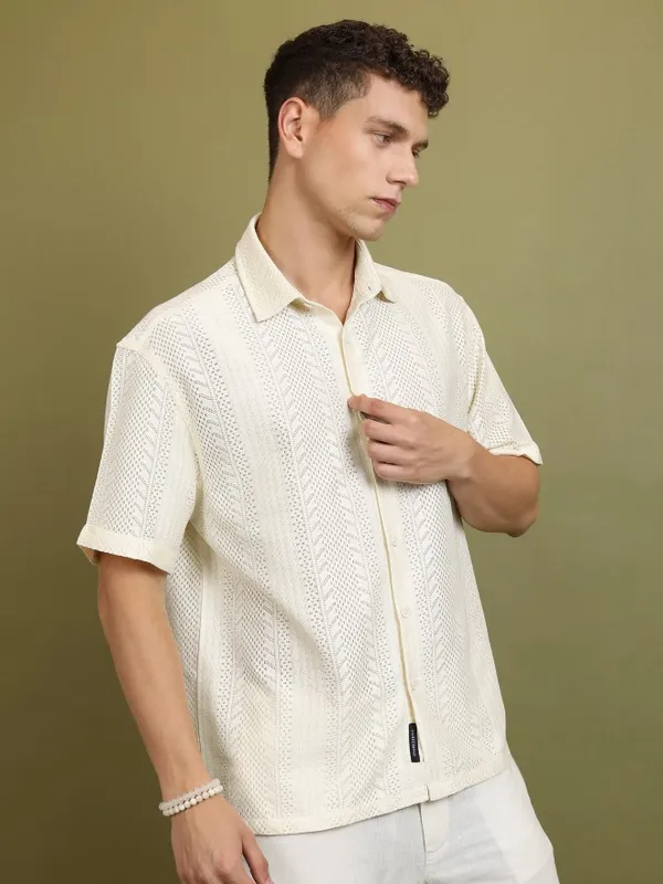 Men Oversized Fit Casual Shirt