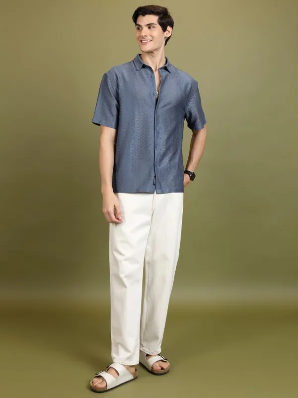 Men Oversized Fit Casual Shirt