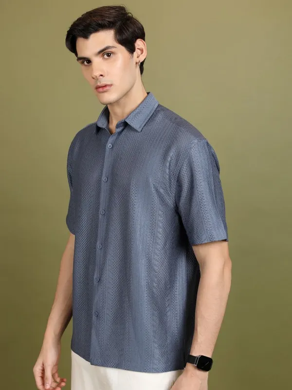 Men Oversized Fit Casual Shirt