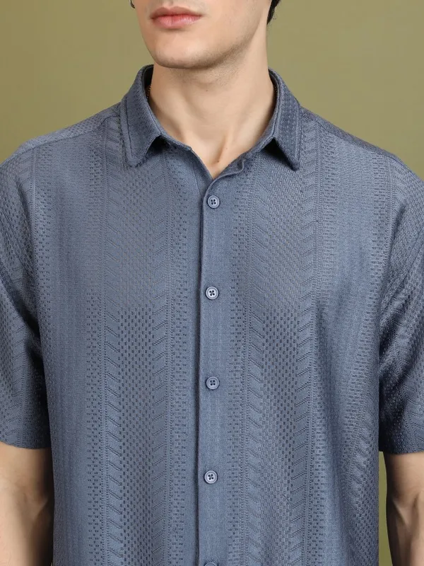 Men Oversized Fit Casual Shirt